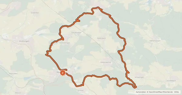 Kartenübersicht der Radroute MTB Schlossbergtour (Tour 3)