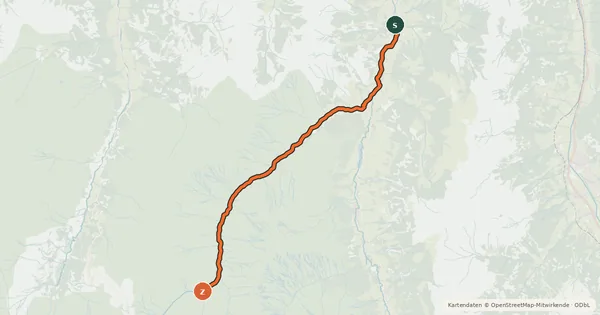 Kartenübersicht der Radroute MTB Seidlwinkltal im Raurisertal