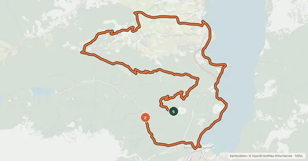 Kartenübersicht der Radroute MTB Sonnstein Runde