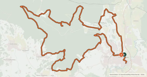 Kartenübersicht der Radroute MTB-Tour 16 Gibacht-Kirschbaumriegel-Tour