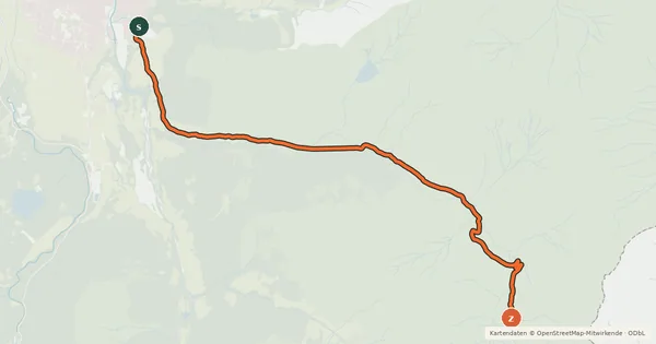 Kartenübersicht der Radroute MTB Tour 2