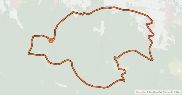 Kartenübersicht der Radroute MTB-Tour 4 Kaitersberg-Tour