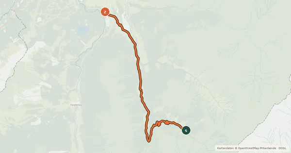 Kartenübersicht der Radroute MTB Tour 5