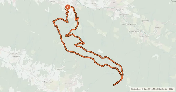 Kartenübersicht der Radroute MTB-Tour 7 Mühlriegel-Schareben-Tour