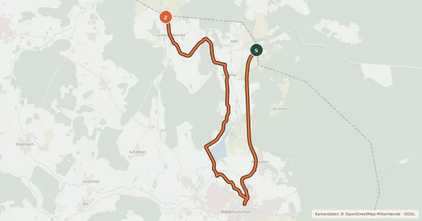 Kartenübersicht der Radroute MTB-Tour 9 Schmuggler-Tour