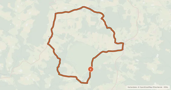Kartenübersicht der Radroute MTB Wachtelhof-Strecke