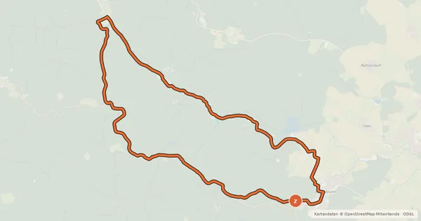 Kartenübersicht der Radroute MTB Waldbahn-Strecke