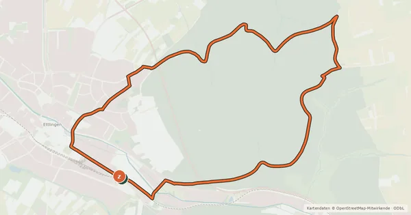 Kartenübersicht der Radroute MTB Wattkopf Runde 1