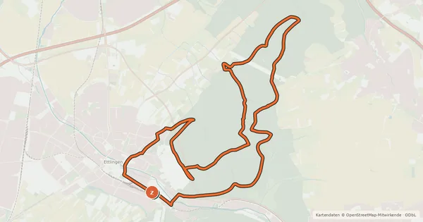 Kartenübersicht der Radroute MTB Wattkopf Runde 3