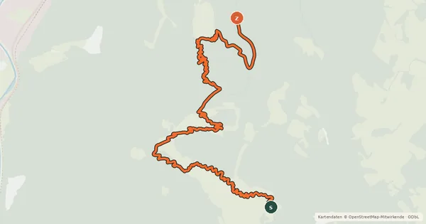 Kartenübersicht der Radroute Mucki trail