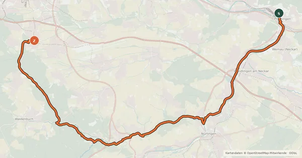 Kartenübersicht der Radroute Mühlen & Hafen