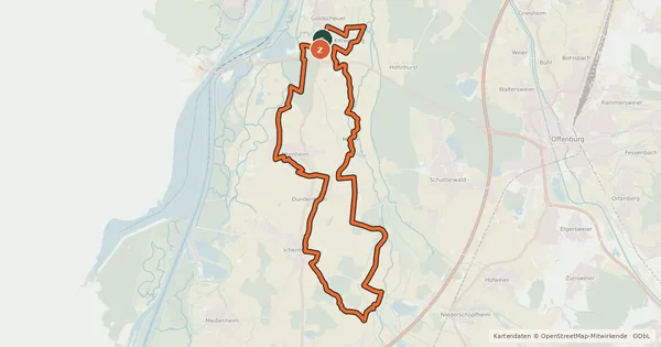 Kartenübersicht der Radroute MühlenRadweg