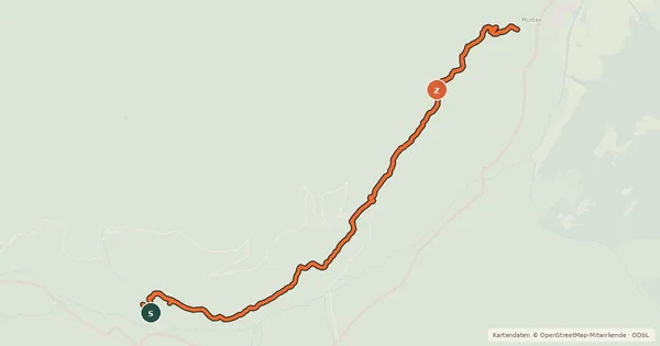 Kartenübersicht der Radroute Münstertal Trail