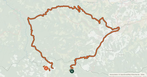 Kartenübersicht der Radroute Nandlrunde