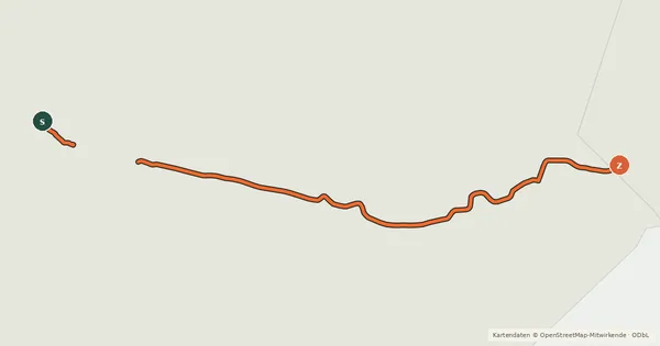 Kartenübersicht der Radroute National Cycle Route 16 (proposed)