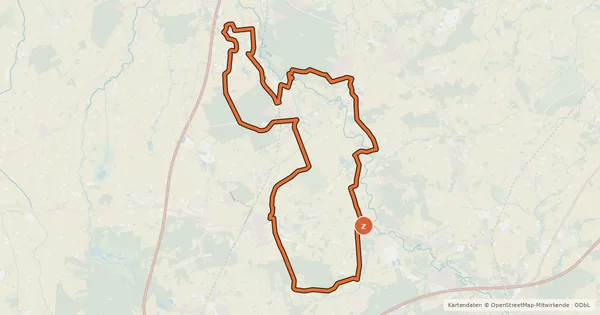 Kartenübersicht der Radroute NaturErlebnis-Tour
