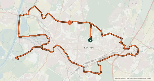 Kartenübersicht der Radroute NaturRADtour