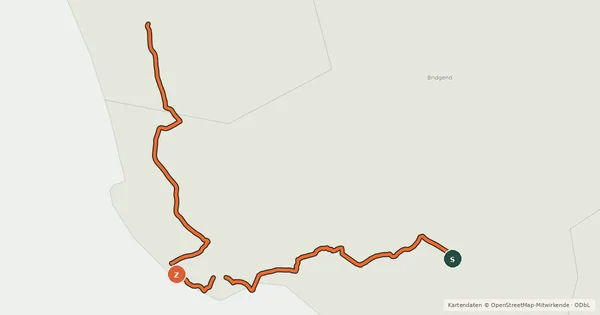 Kartenübersicht der Radroute NCN 88 (Proposed)