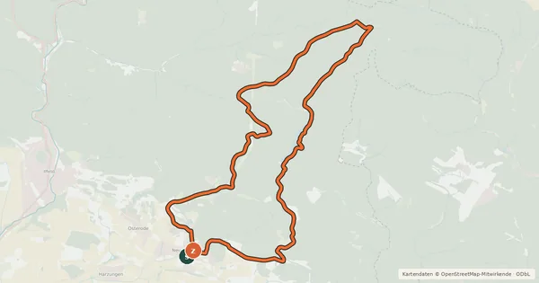 Kartenübersicht der Radroute NDH 4 (Dreiherrensteine-Tour)