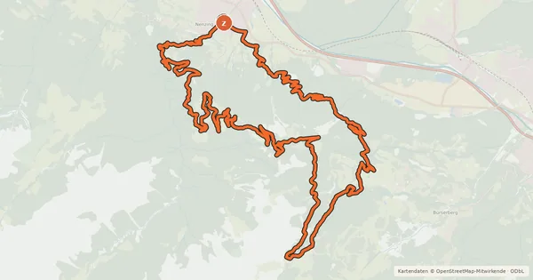 Kartenübersicht der Radroute Nenzingerberg - Bürserberg