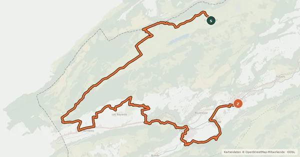 Kartenübersicht der Radroute Neuchâtel Bike