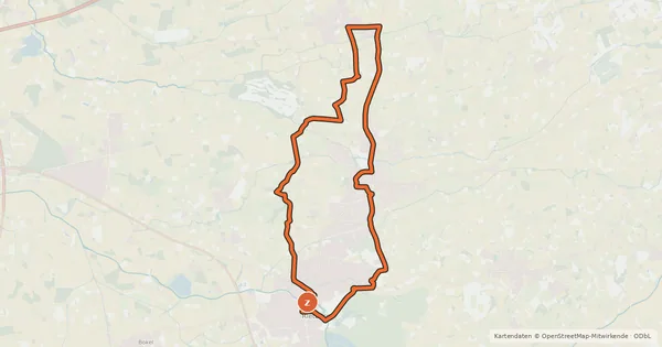 Kartenübersicht der Radroute Neuenkirchen-Varensell (Sieben Mal sympathisch)