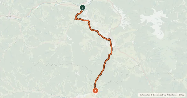 Kartenübersicht der Radroute Neumarkter Radweg
