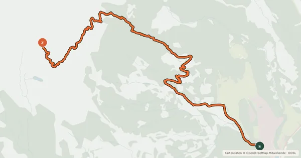 Kartenübersicht der Radroute Never End Trail
