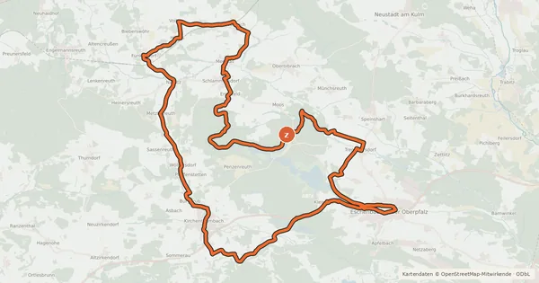 Kartenübersicht der Radroute NEW 16 - Brauereienweg