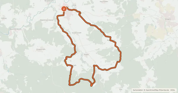 Kartenübersicht der Radroute NEW 9a