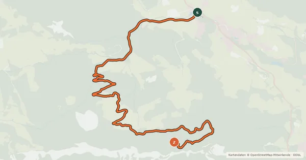 Kartenübersicht der Radroute Niederkaiser Schatterberg
