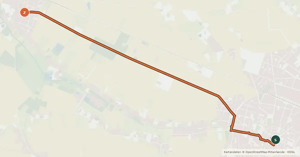 Kartenübersicht der Radroute NiederRheinroute-V092