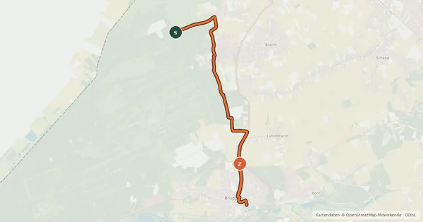 Kartenübersicht der Radroute NiederRheinroute-V098