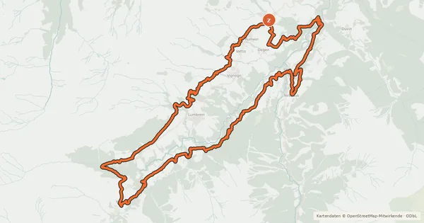 Kartenübersicht der Radroute Nino Schurter Bike