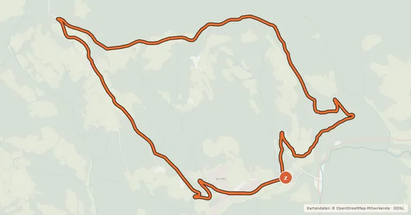Kartenübersicht der Radroute Nockbike 34