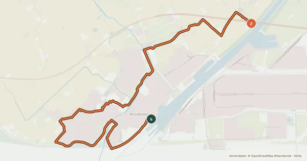 Kartenübersicht der Radroute NOK-Route Alternative