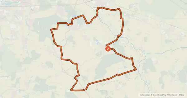 Kartenübersicht der Radroute Nord-Kreis-Route