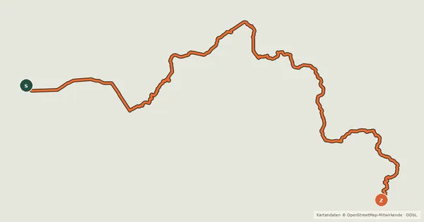 Kartenübersicht der Radroute North Whiteshell Trail (bikeable)
