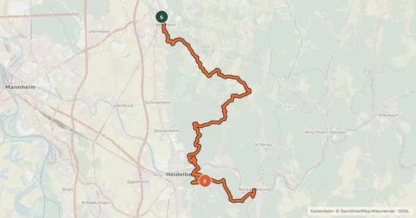 Kartenübersicht der Radroute NPNO Gravel Crossing Etappe1