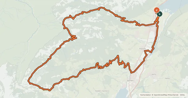Kartenübersicht der Radroute o-tour Bike West