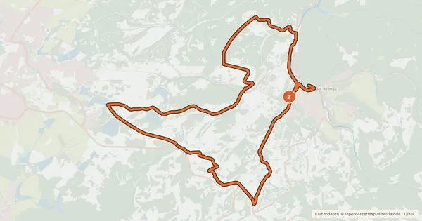 Kartenübersicht der Radroute O7 (Leichte Wasser-Tour)