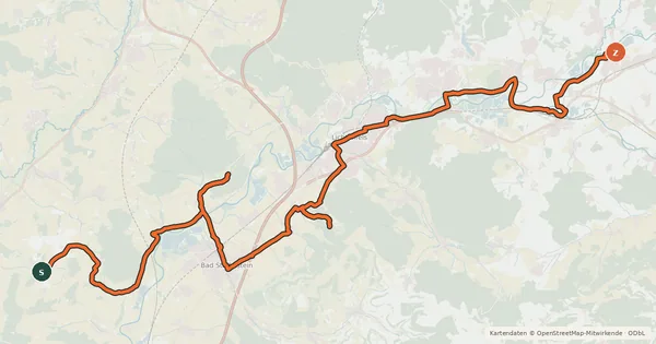 Kartenübersicht der Radroute Oberfränkische Marientour - Etappe 3