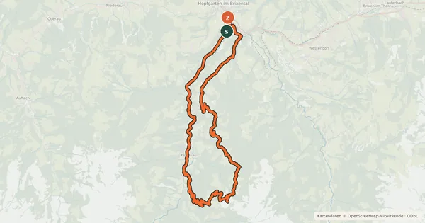 Kartenübersicht der Radroute Ölbankrunde