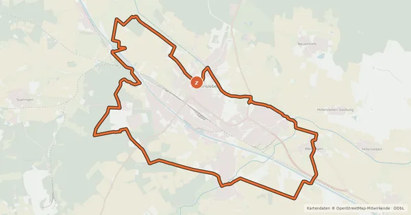Kartenübersicht der Radroute Ohre-Beber-Radweg