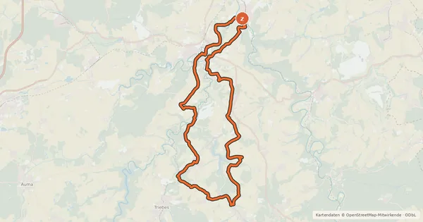 Kartenübersicht der Radroute Osterburgroute