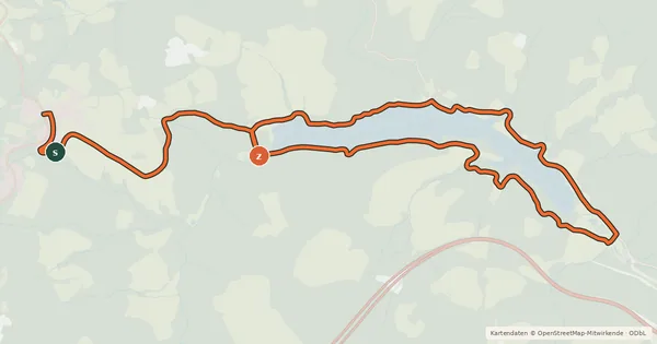 Kartenübersicht der Radroute Packer Radweg