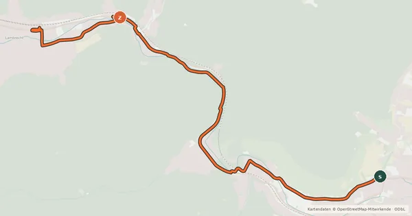 Kartenübersicht der Radroute Palatia-Route