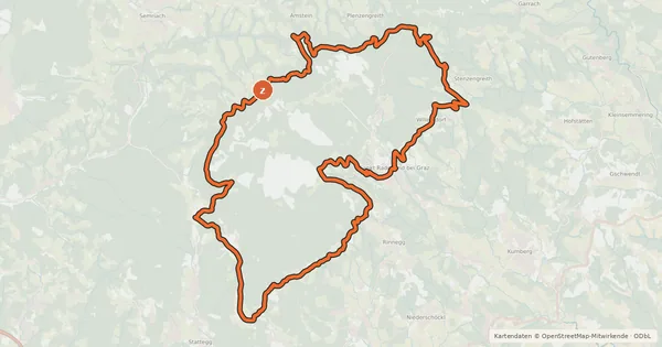 Kartenübersicht der Radroute Panorama Radweg