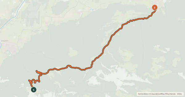 Kartenübersicht der Radroute Panorama Runde
