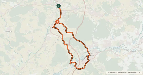 Kartenübersicht der Radroute Panorama-Tour